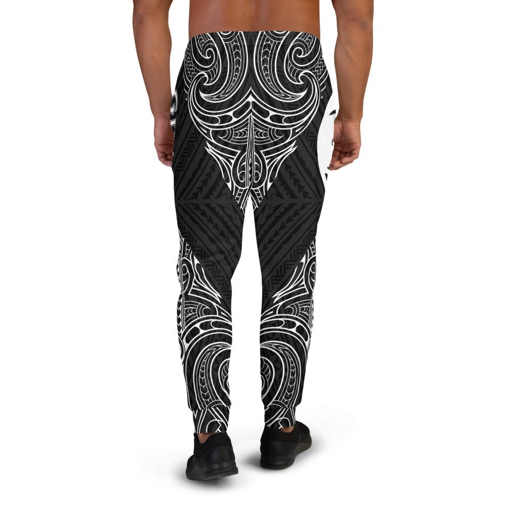 Guam Sweatpant - Polynesian Patterns White Color - Polynesian Pride