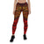 Samoa Leggings - Red Shark Polynesian Tattoo - Polynesian Pride