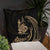 New Caledonia Polynesian Basic Pillow - Gold Tribal Wave - Polynesian Pride