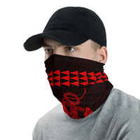 Hawaii Bandana Kakau Polynesian Anchor Neck Gaiter - Red - Polynesian Pride