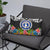 Northern Mariana Islands Pillow - Coat Of Arms With Tropical Flowers - Polynesian Pride