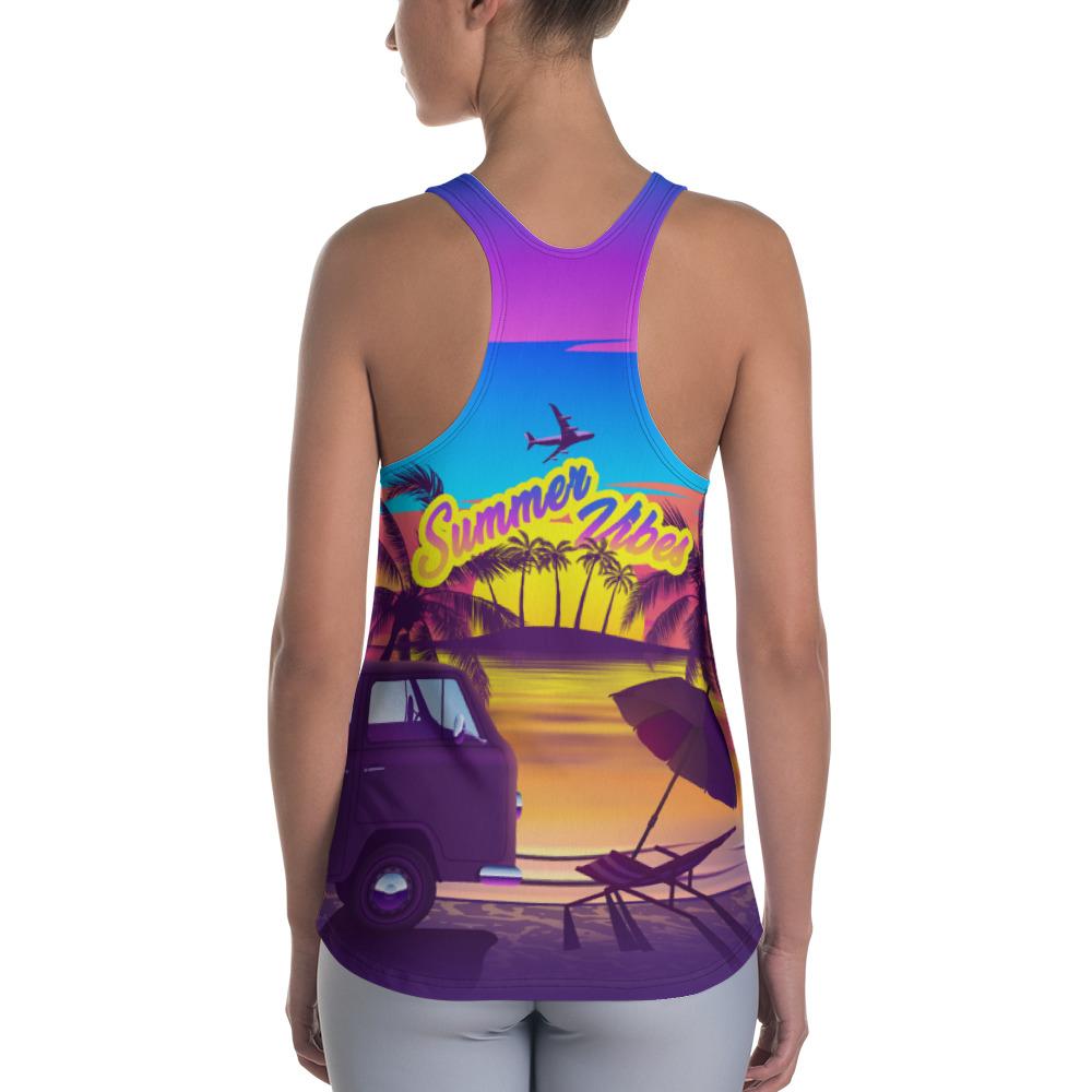 Hawaii Summer Vibe Women's Racerback Tank - Polynesian Pride