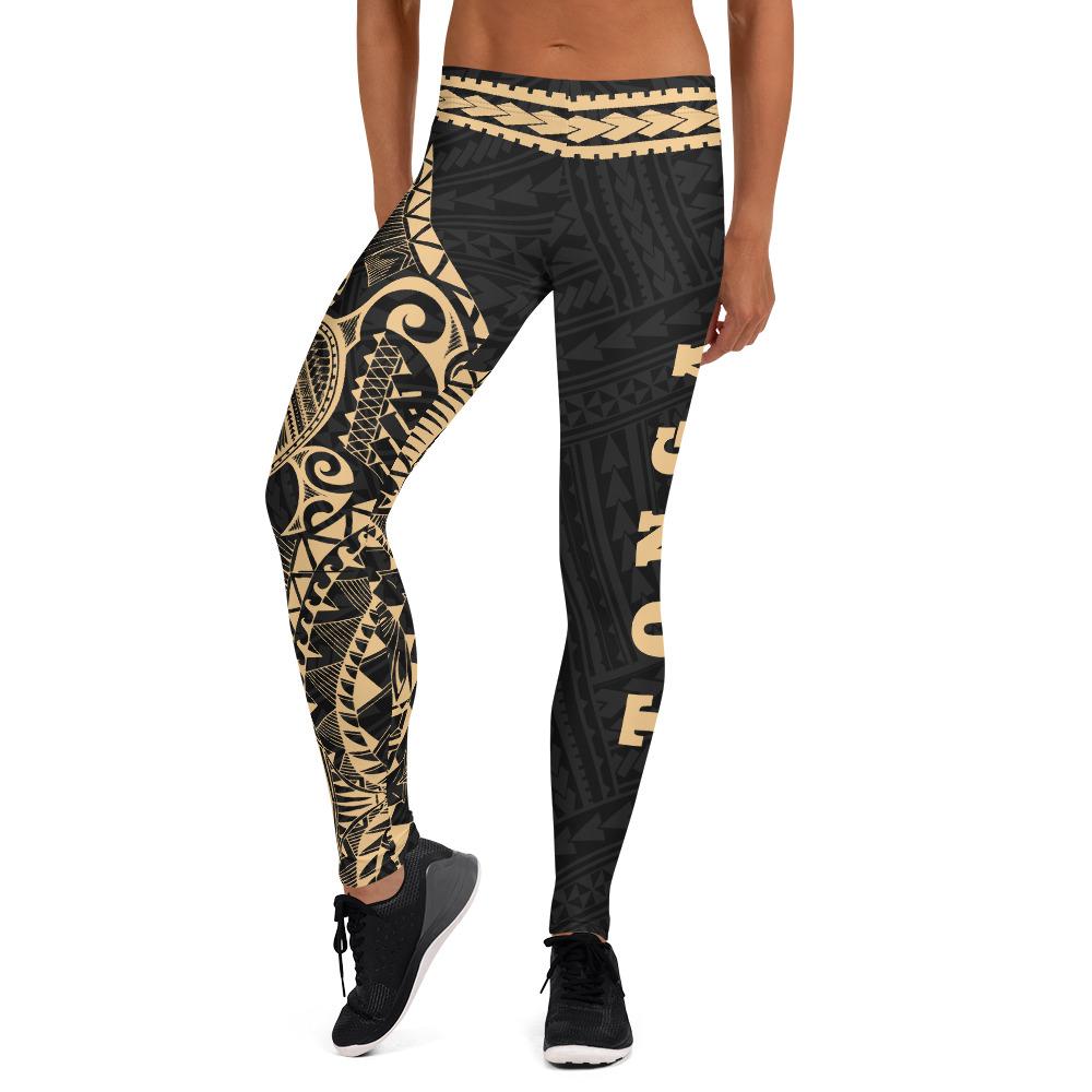 Tonga Polynesian 5th Leggings Black - Polynesian Pride