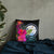 Marshall Islands Polynesian Basic Pillow - Tropical Bouquet Black Pillow 18×18 - Polynesian Pride