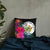 Niue Polynesian Basic Pillow - Tropical Bouquet Pillow 18×18 Black - Polynesian Pride