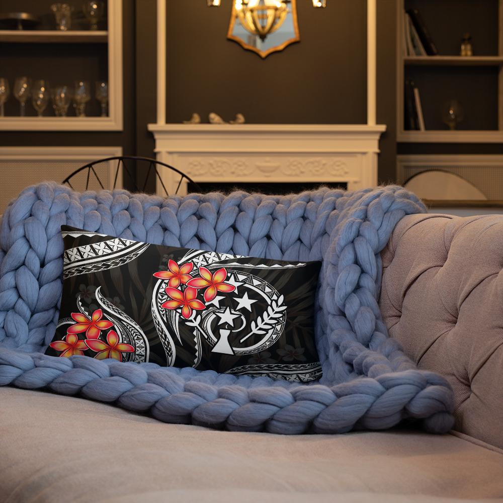 Kosrae Micronesian Pillow - White Plumeria - Polynesian Pride