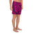 Polynesian Maori Lauhala Pink Men's Athletic Long Shorts - Polynesian Pride