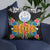 Marshall Islands Pillow - Coat Of Arms With Tropical Flowers - Polynesian Pride