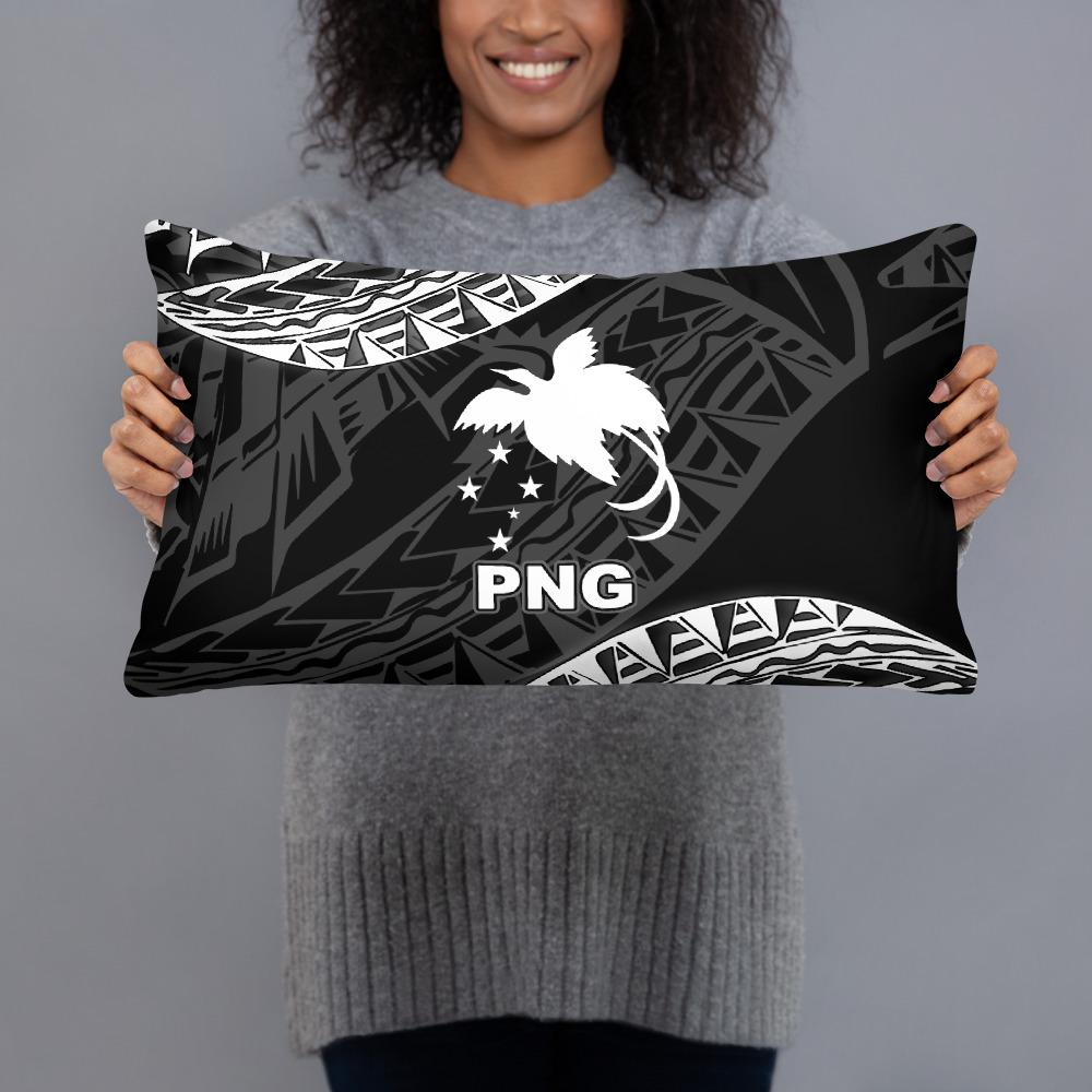 Papua New Guinea Polynesian Pillow - Black Seal - Polynesian Pride