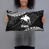 Papua New Guinea Polynesian Pillow - Black Seal - Polynesian Pride