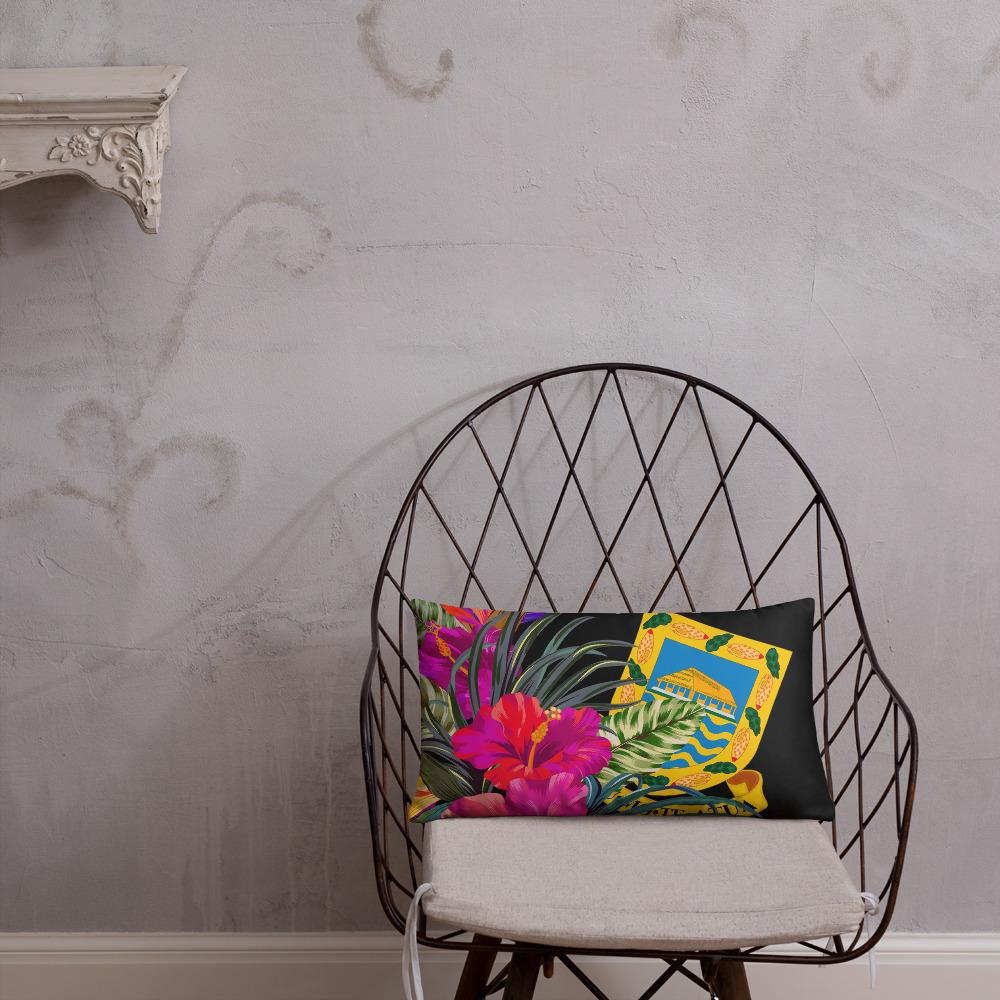 Tuvalu Polynesian Basic Pillow - Tropical Bouquet - Polynesian Pride