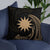 Nauru Polynesian Basic Pillow - Gold Tribal Wave - Polynesian Pride