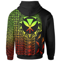 Hawaii Hoodie Kanaka Maoli Rocket Style (Reggae) - Polynesian Pride