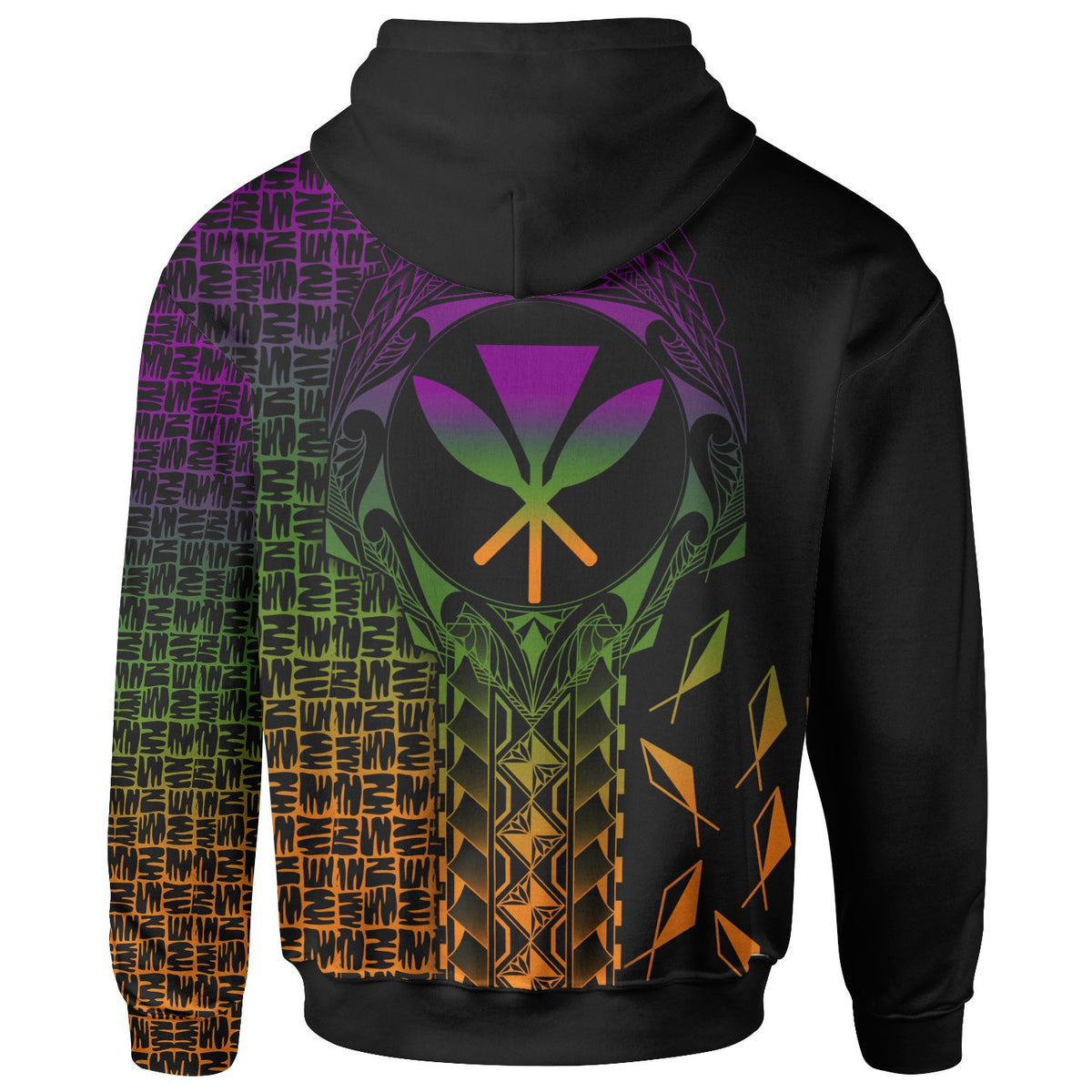 Hawaii Zip up Hoodie Kanaka Maoli Rocket Style - Polynesian Pride