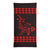 Hawaii Bandana Kakau Polynesian Hammerhead Shark Map Neck Gaiter - Red - Polynesian Pride