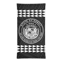 Hawaii Bandana Kakau Polynesian Coat Of Arms Neck Gaiter - White - Polynesian Pride