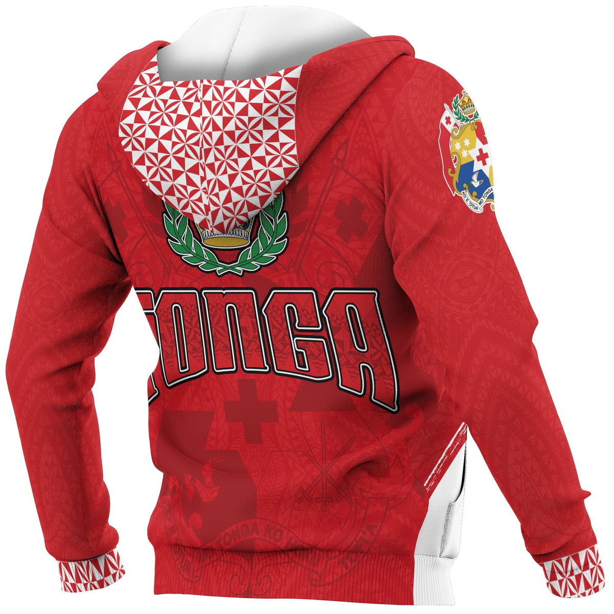 Tonga Zip up Hoodie Love Tonga - Polynesian Pride