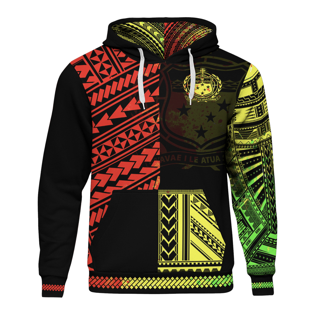 Samoa Hoodie Polynesian Portion Reggae Version Unisex Mix - Polynesian Pride