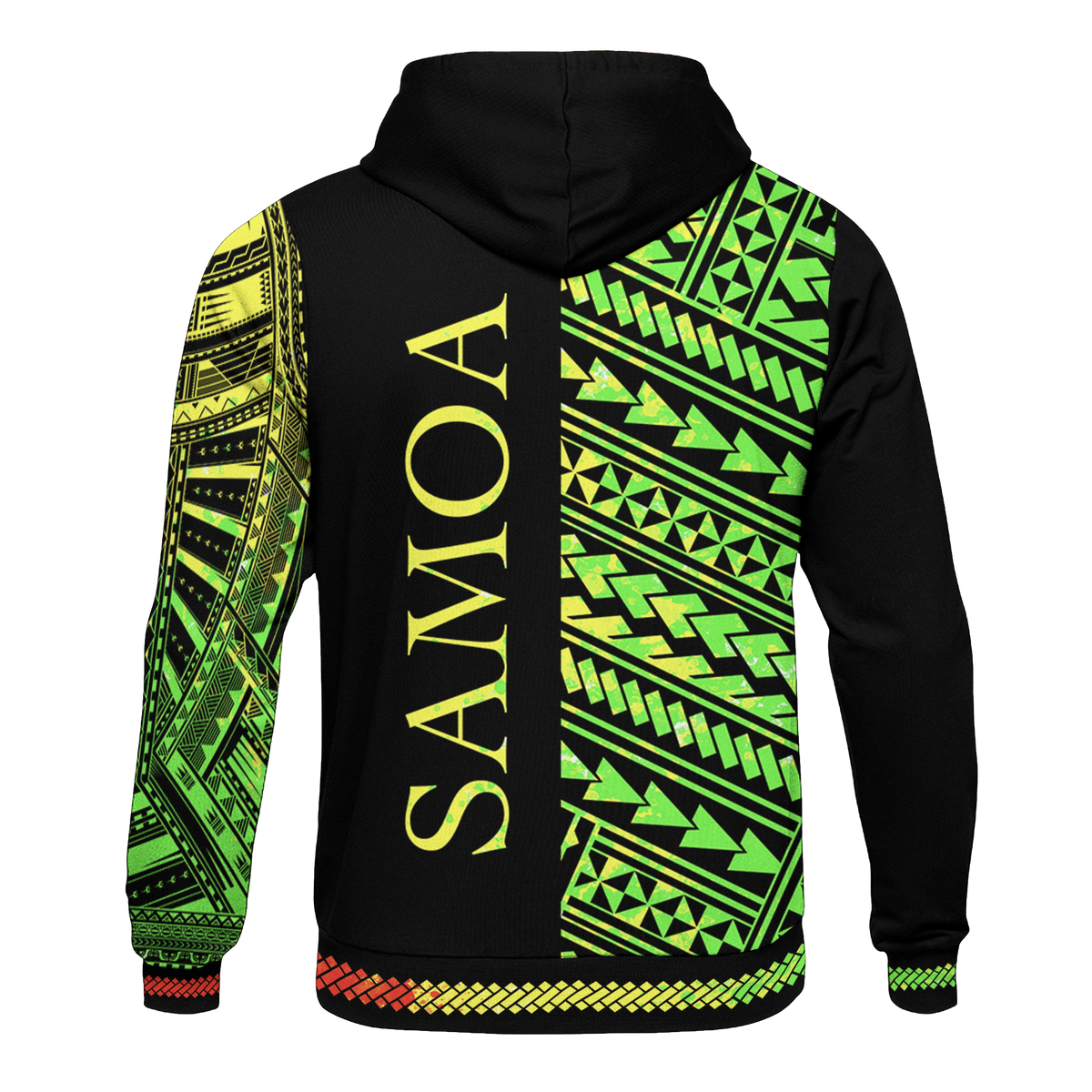 Samoa Hoodie Polynesian Portion Reggae Version - Polynesian Pride