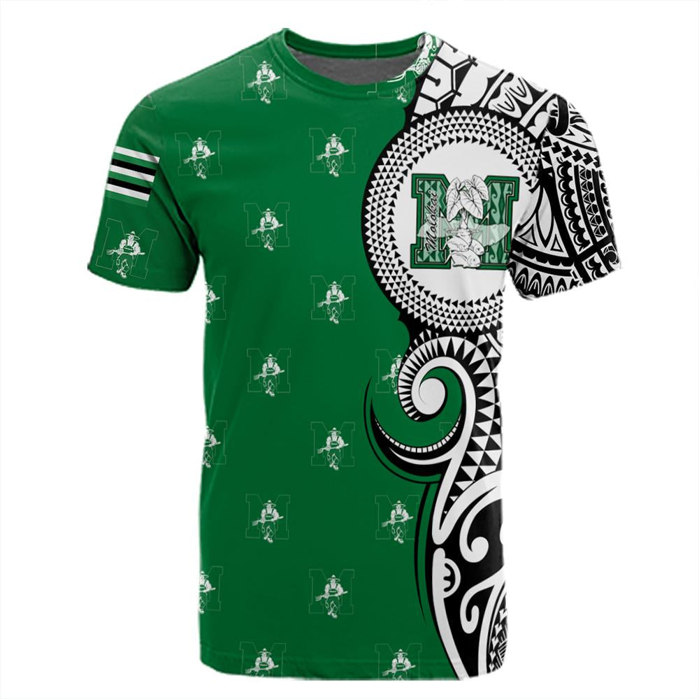 Custom Hawaii Molokai High Tribal Kakau T Shirt - Polynesian Pride