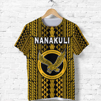 Hawaii Nanakuli School T Shirt Golden Hawks Simple Style LT8 - Polynesian Pride