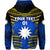 Custom Nauru Polynesian Flag Zip Hoodie Creative Style Gradient Blue, Custom Text and Number LT8 - Polynesian Pride