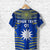 Custom Nauru Polynesian Flag T Shirt Creative Style Blue, Custom Text and Number LT8 - Polynesian Pride