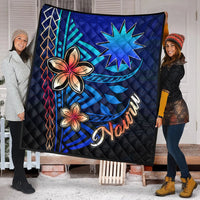 Nauru Premium Quilt - Vintage Tribal Mountain - Polynesian Pride