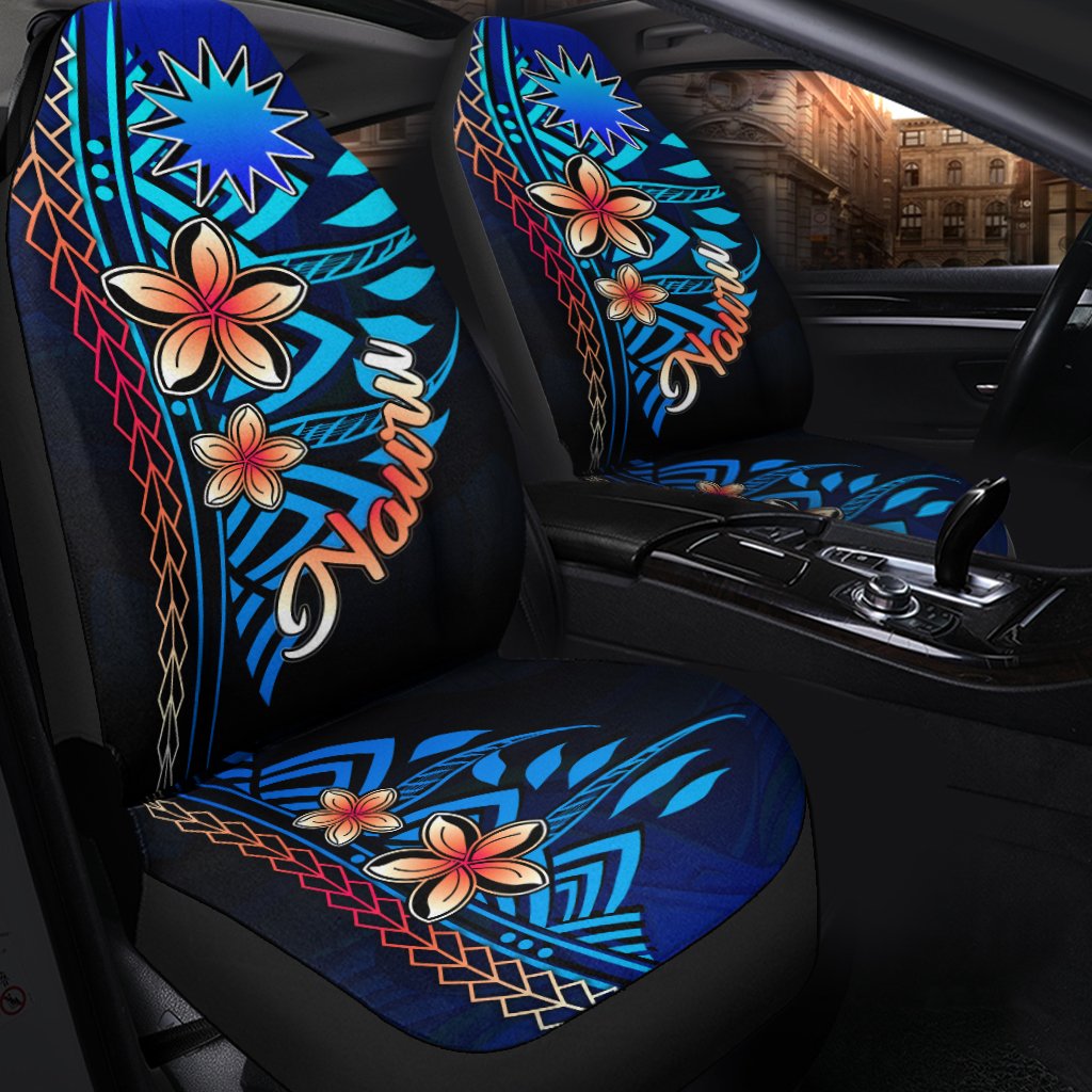 Nauru Car Seat Covers - Vintage Tribal Mountain - Polynesian Pride