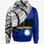 Nauru Custom Hoodie Nauru Flag Style With Claw Pattern Unisex Blue - Polynesian Pride