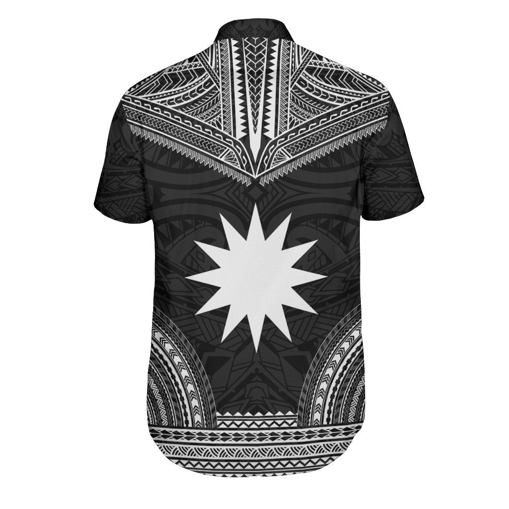 Nauru Polynesian Chief Shirt - Black Version - Polynesian Pride