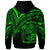 Nauru Hoodie Green Color Cross Style - Polynesian Pride