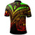 Nauru Polo Shirt Reggae Color Cross Style - Polynesian Pride