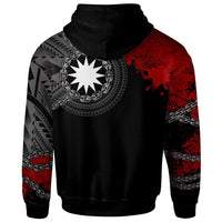 Nauru Polynesian Custom Zip up Hoodie Polynesian Chain Style - Polynesian Pride