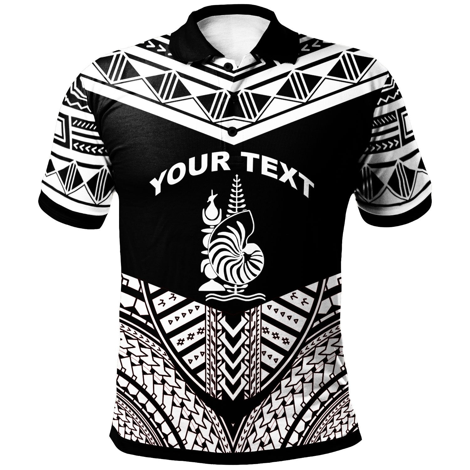 New Caledonia Custom Polo Shirt Tribal Pattern Cool Style White Color Unisex White - Polynesian Pride