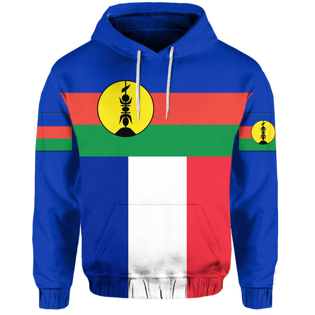 New Caledonia Hoodie Flag Vibes LT8 - Polynesian Pride