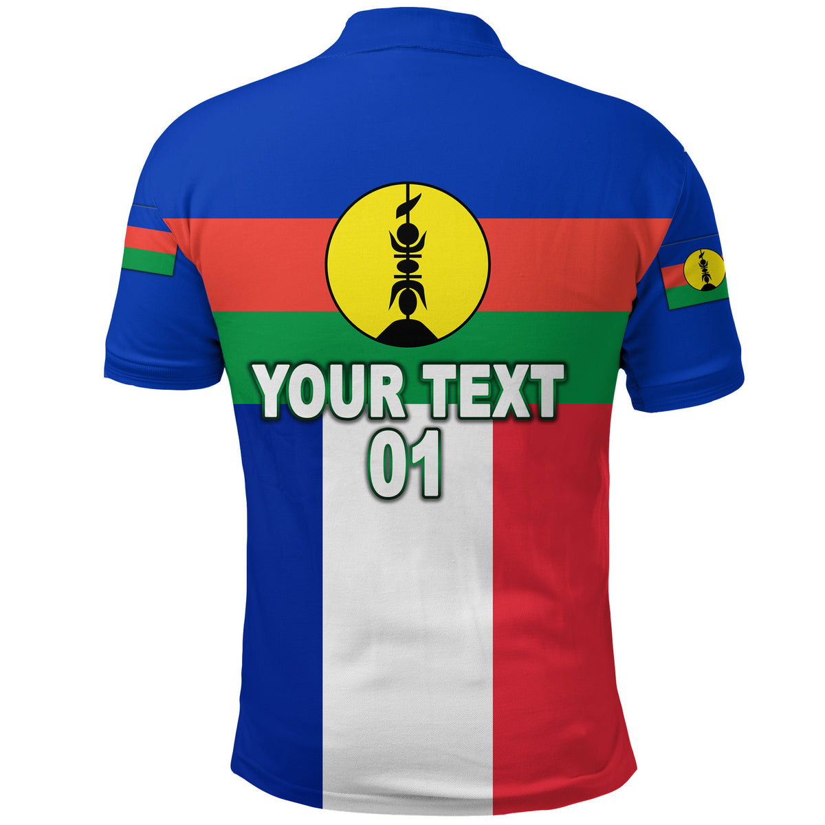 Custom New Caledonia Polo Shirt Flag Vibes LT8 - Polynesian Pride