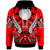 New Caledonia Hoodie Tribal Sun Tattoo Red Color Unisex Red - Polynesian Pride