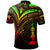 New Caledonia Polo Shirt Reggae Color Cross Style - Polynesian Pride