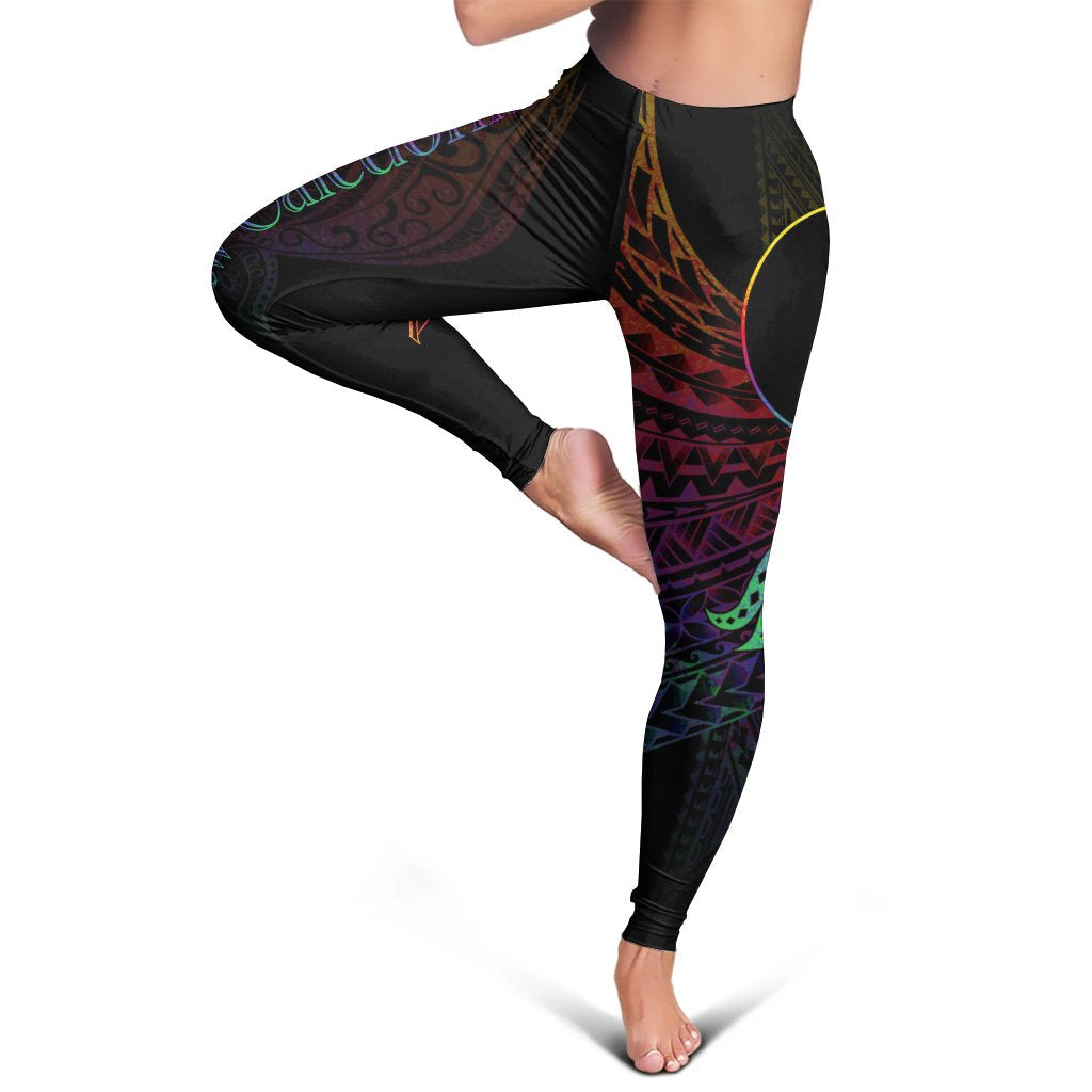 New Caledonia Leggings - Butterfly Polynesian Style - Polynesian Pride