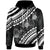 New Caledonia Hoodie Palm Leaf Texture Black Unisex Black - Polynesian Pride