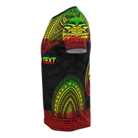 Yap All Over Custom T Shirt Yap Flag Polynesian Tattoo Reggae Color - Polynesian Pride