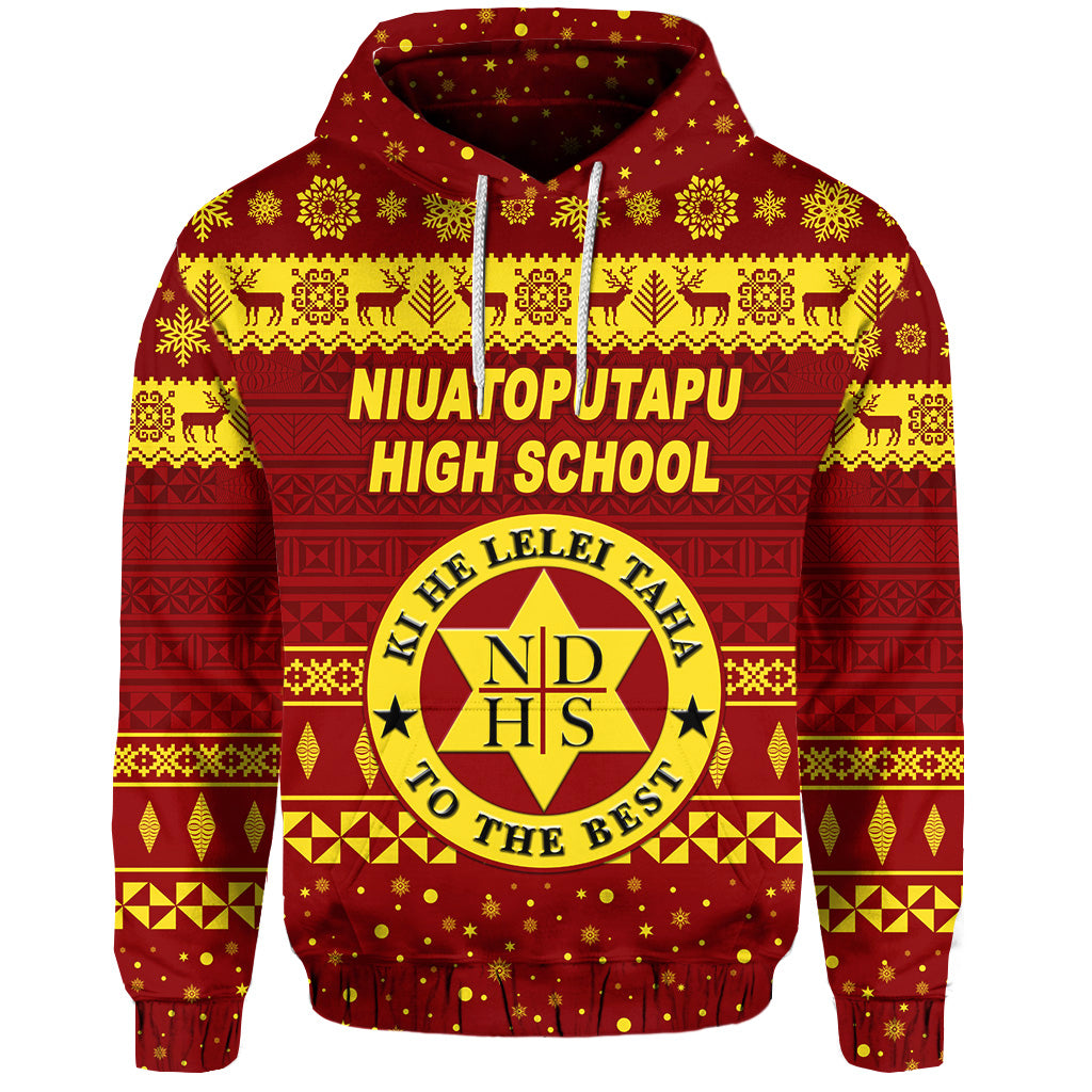 Niuatoputapu High School Christmas Hoodie Simple Style LT8 - Polynesian Pride