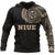 Niue Hoodie Niue Polynesian Tattoo Style Unisex Black-Gold - Polynesian Pride