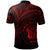 Niue Polo Shirt Red Color Cross Style - Polynesian Pride