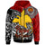 Papua New Guinea Hoodie Custom Emblem of Papua New Guinea With Polynesian Patterns Hoodie - Polynesian Pride