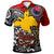 Papua New Guinea Polo Shirt Custom Central Of Papua New Guinea With Polynesian Patterns Polo Shirt Art - Polynesian Pride