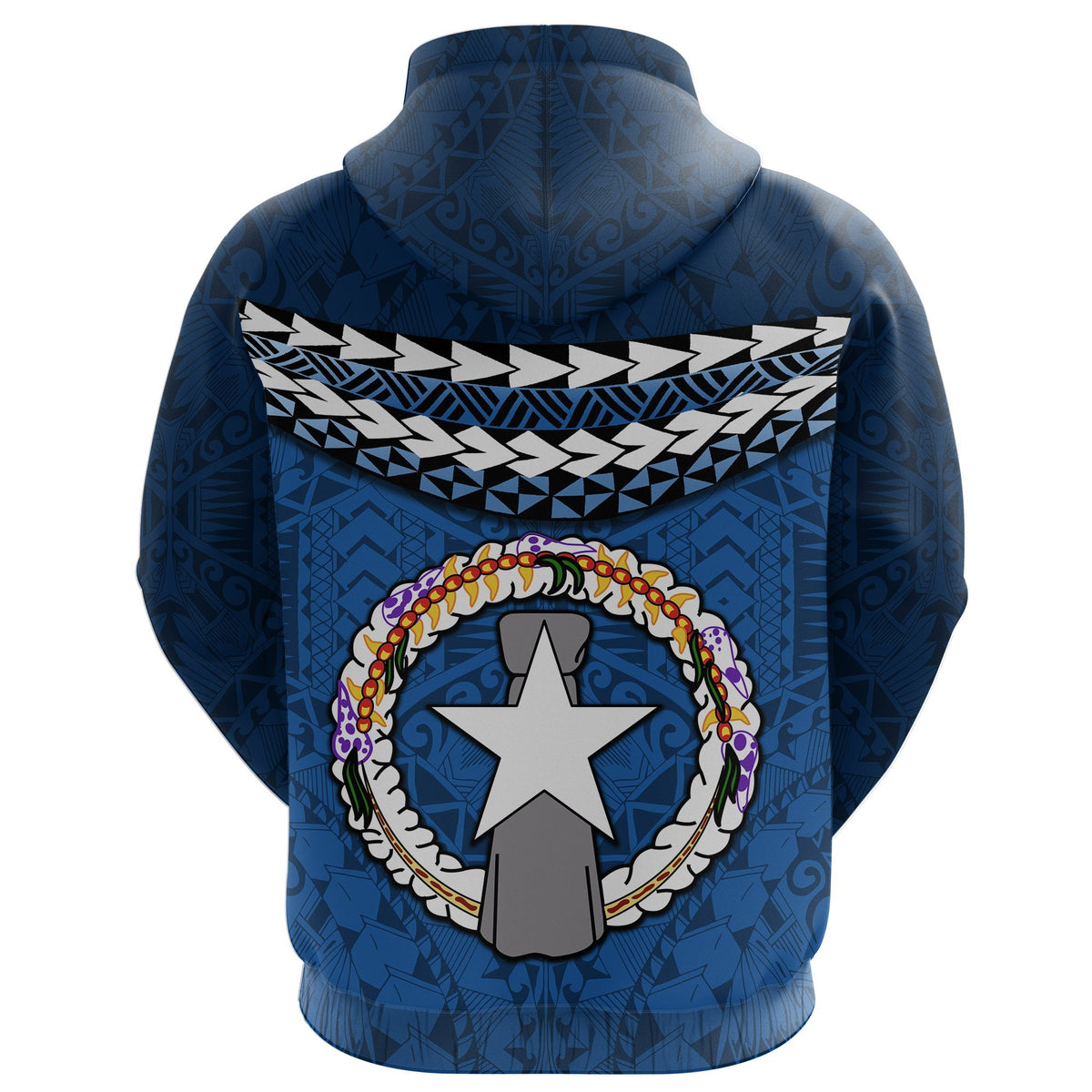 Northern Mariana Islands Polynesian Zip Hoodie Vibes Version - Polynesian Pride