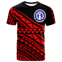 Northern Mariana Islands Custom T Shirt Special Polynesian Ornaments Red Color Unisex Red - Polynesian Pride