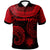 Northern Mariana Islands Custom Polo Shirt Unique Serrated Texture Red Unisex Red - Polynesian Pride